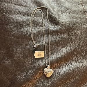 Juicy Couture pave heart pendant